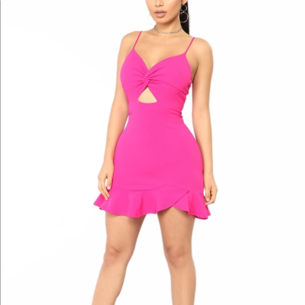 New FashionNova Fuchsia Dress